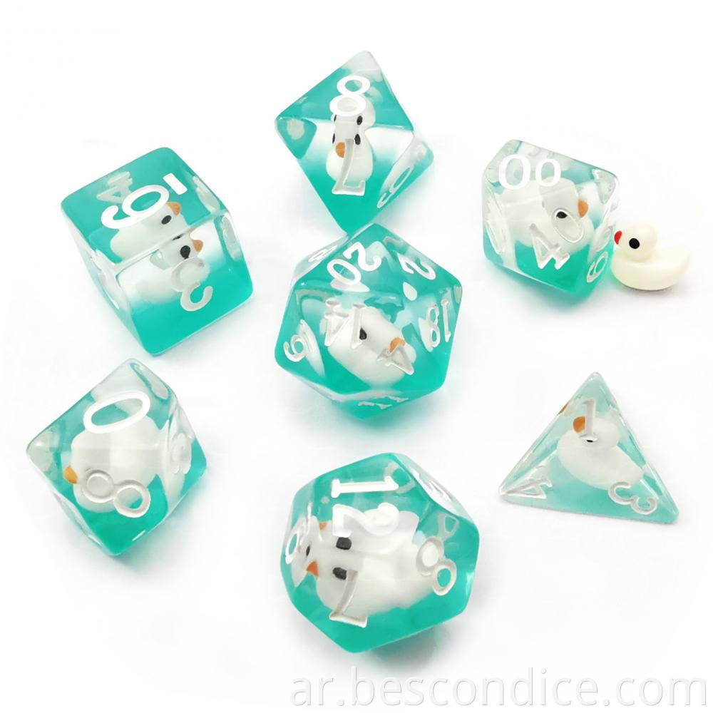 Role Playing Games White Duck Dice 3